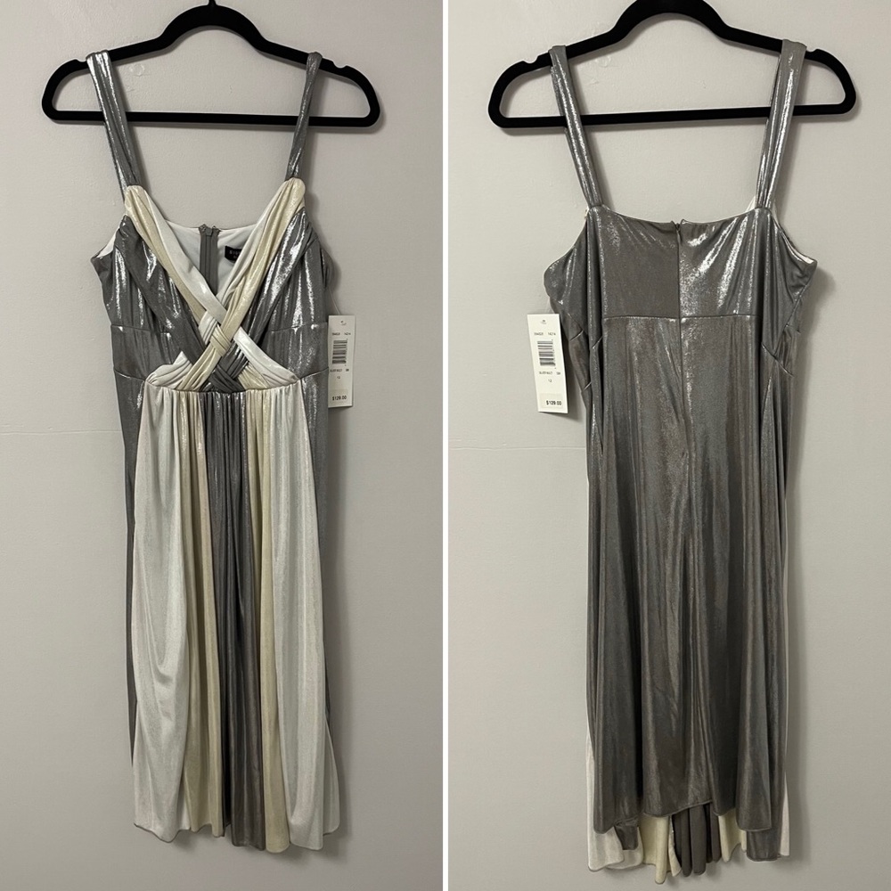 Signature by Robbie Bee metallic dress
